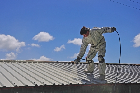Acrylic Roof Coating San Antonio spray roof coating Seguin spray foam insulation Austin
