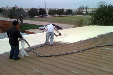 San Antonio Roof Spray Foam Coating Insulation Commercial Roofing Seguin